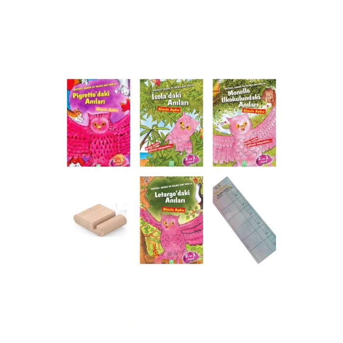 Huysuz Sakar ve Yalnız Baykuşun Anıları Serisi 4 Kitap/ Almila AYDIN 2. ve 3. Sınıf +Tablet Tutucu
