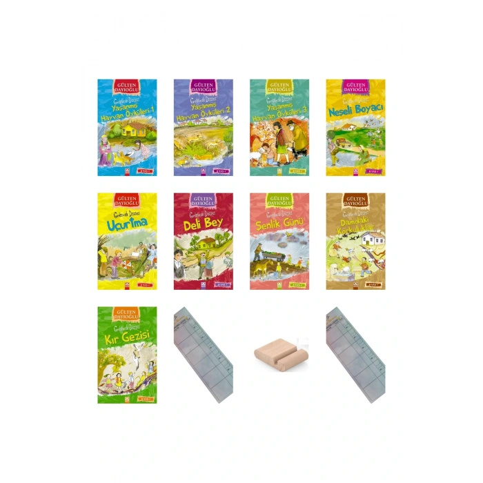 Gelincik Dizisi SET 1 / 9 Kitap / Gülten Dayıoğlu / 3. Sınıf / 8-9 Yaş Hikaye+Tablet Tutucu