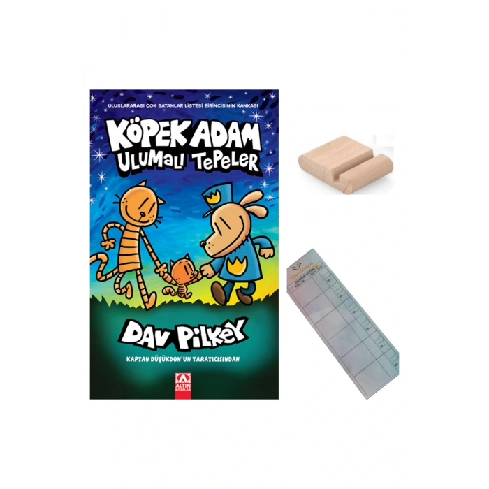 KÖPEK ADAM 10 - ULUMALI TEPLER - 8-12 Yaş Hikaye / Çizgi Roman + Tablet Tutucu+ Takip Ayracı