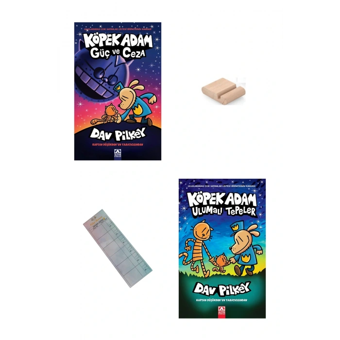 KÖPEK ADAM 9. ve 10. KİTAP / GÜÇ ve CEZA / ULUMALI TEPELER / 8-12 Yaş Hikaye +Tablet Tutucu