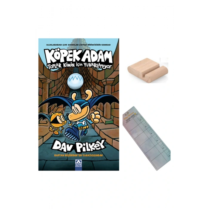 KÖPEK ADAM 7 - TOPLAR KİMİN İÇİN YUVARLANIYOR 8-12 Yaş Hikaye + Tablet Tutucu+ Takip Ayracı