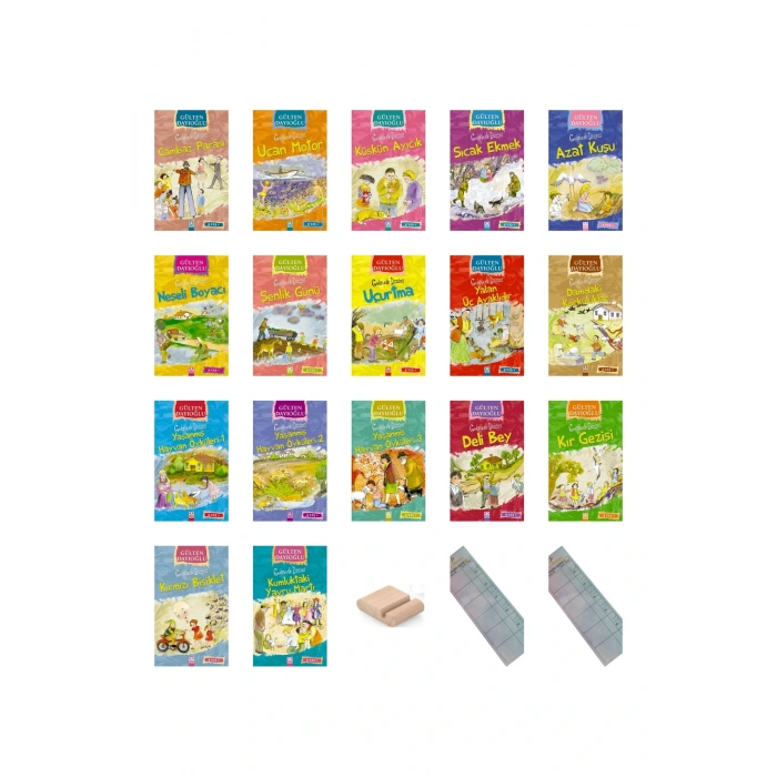 Gülten Dayıoğlu - Gelincik Dizisi 17 Kitap SET / 3. Sınıf / 8-9 Yaş Hikaye+Tablet Tutucu