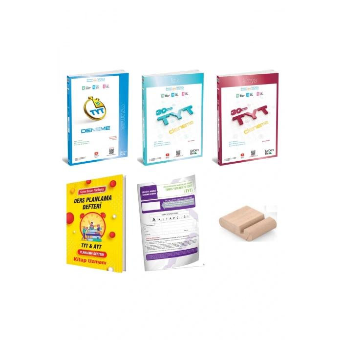 TYT Fizik Matematik Kimya Deneme / Branş Deneme ÜçDörtBeş - 345 /YKS 2026 +TYT Deneme+Telefon Tutucu