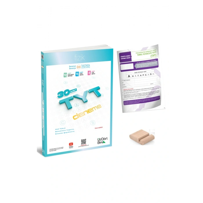 TYT Fizik Deneme / 30 Branş Deneme ÜçDörtBeş - 345 / YKS 2026 + TYT Deneme+Telefon Tutucu