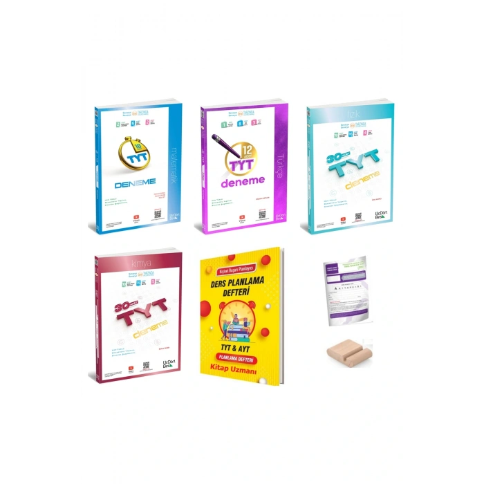 TYT Fizik Türkçe Matematik Kimya Deneme / Branş Deneme ÜçDörtBeş - 345 /YKS 2026 +TYT Deneme+Tutucu