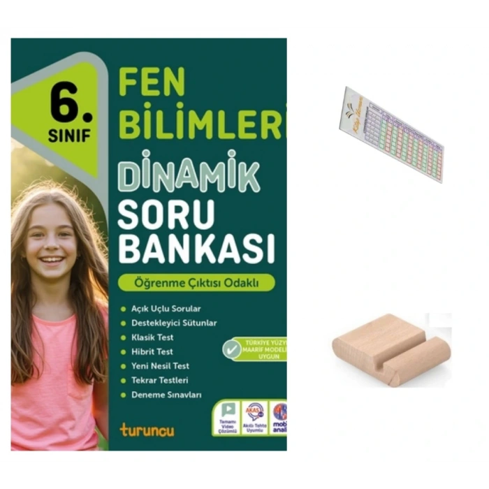 6.Sınıf Dinamik Fen Bilgisi Soru Bankası 2026 Maarif Müfredat +Telefon Tutucu+Çözüm Ayracı