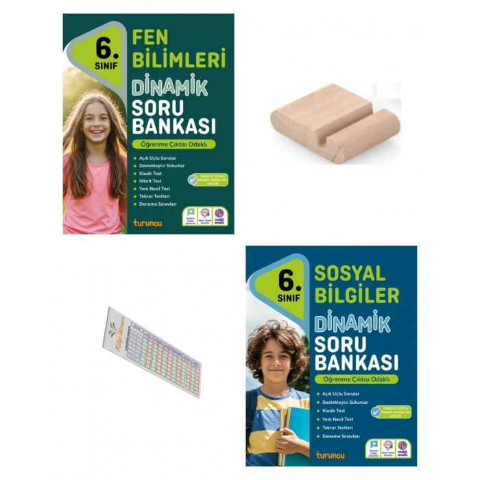 6.Sınıf Dinamik Sosyal Bilgiler Fen Bilgisi Soru Bankası 2026 Maarif Müfredat +Telefon tutucu