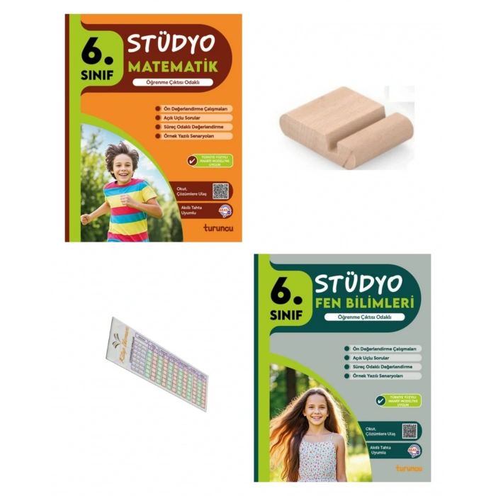 6.Sınıf Stüdyo Fen Bilgisi Matematik Soru Bankası 2026 Maarif Müfredat+Telefon Tutucu+Çözüm Ayracı