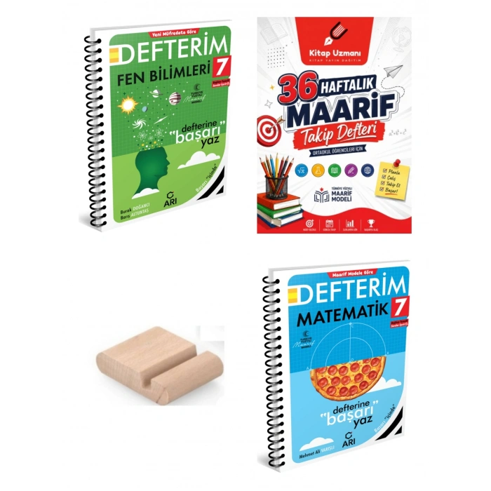 7.Sınıf Fen Matematik Defterim2027 Maarif Model+Telefon Tutucu+Maarif Defteri