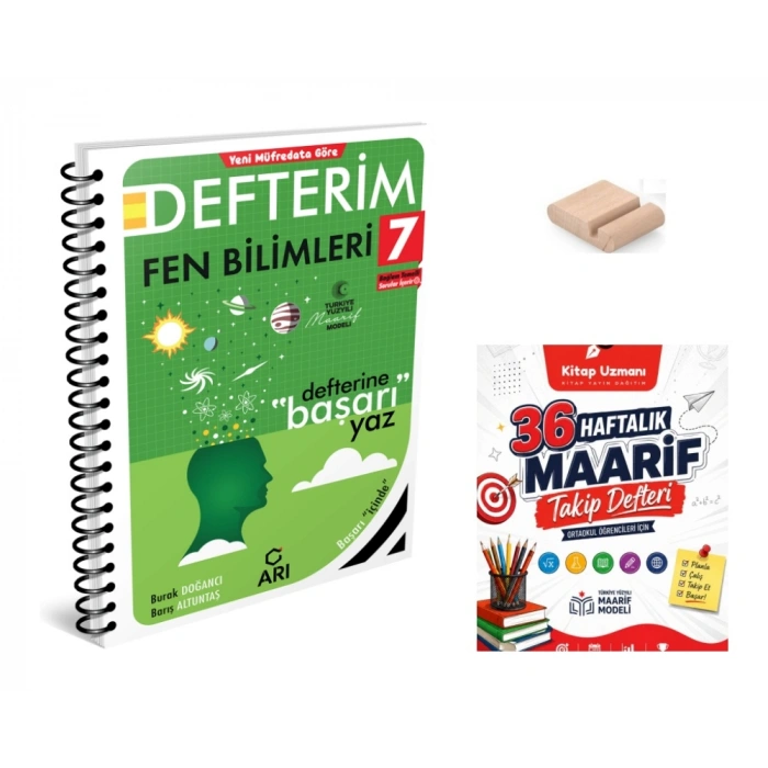 7.Sınıf Fen Defterim 2027 Maarif Model+Telefon Tutucu+Maarif Defteri