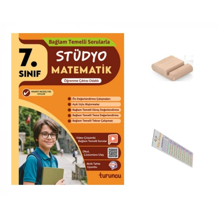 7.Sınıf STÜDYO Matematik 2027 Maarif Model+Telefon Tutucu+Çözüm Ayracı