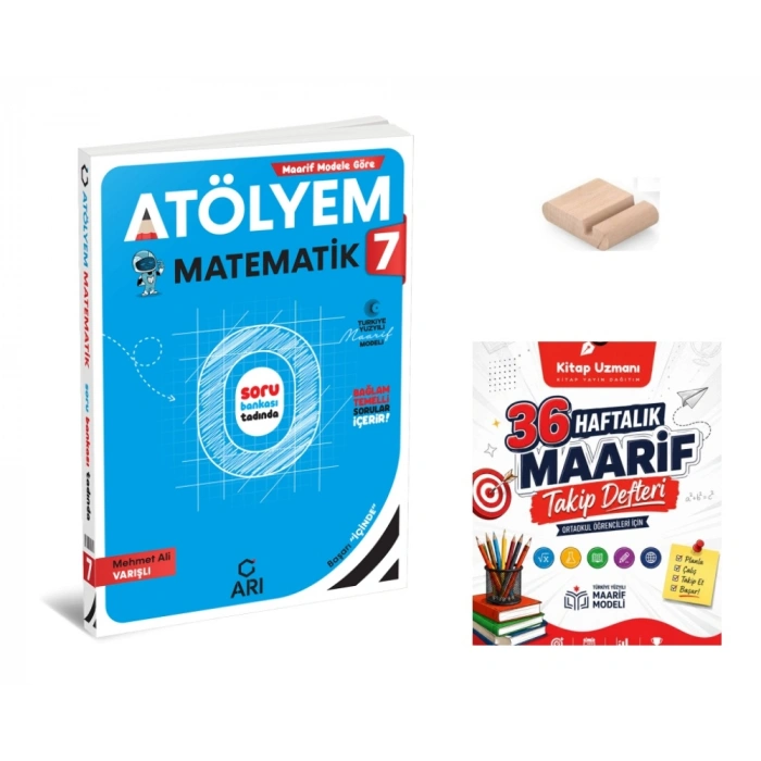 7.Sınıf Matematik Atölyem 2027 Maarif Model+Telefon Tutucu+Maarif Defteri