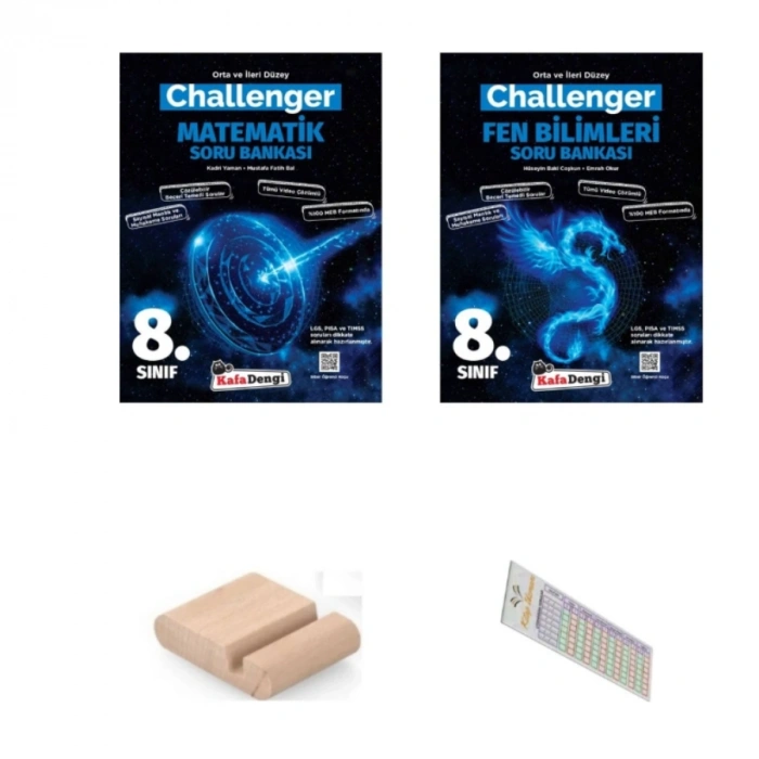 8.Sınıf Matematik Soru Bankası Fen CHALLENGER Zor Soru Bankası LGS 2026+Telefon Tutucu