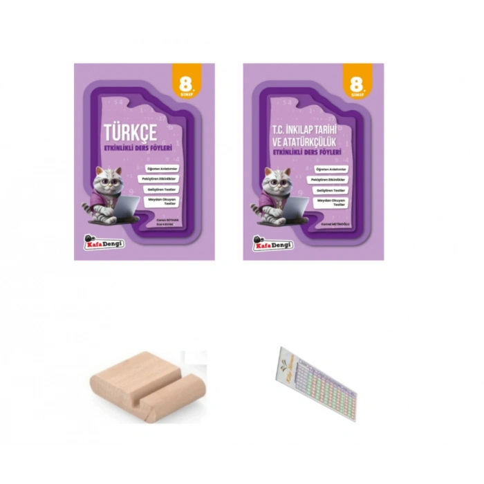 8. Sınıf Türkçe- inkılap Etkinlikli Ders Föyü LGS 2026 +Telefon Tutucu+Soru Çözüm Ayracı