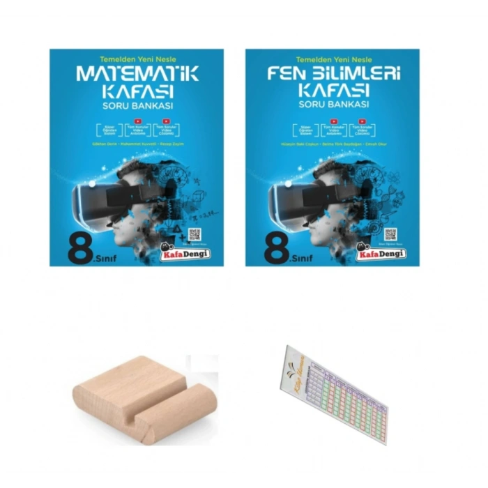 8.Sınıf Matematik Soru Bankası +8.Sınıf Fen Soru Bankası LGS 2026+Telefon Tutucu