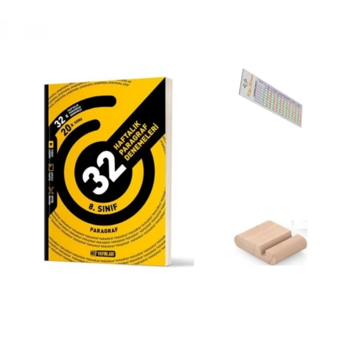 8.Sınıf Paragraf 36 Haftalık Kazanım Deneme LGS 2027 +Telefon Tutucu+Çözüm Ayracı