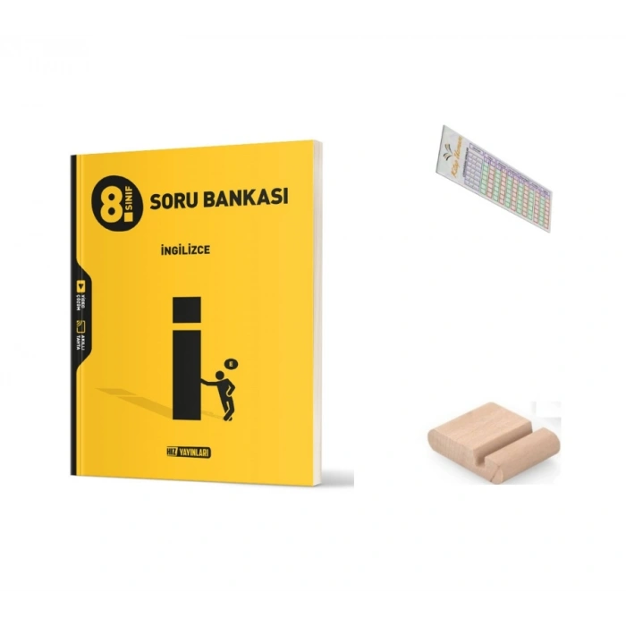 8. Sınıf İngilizce Soru Bankası - LGS 2027 + Telefon Tutucu + Çözüm Ayracı