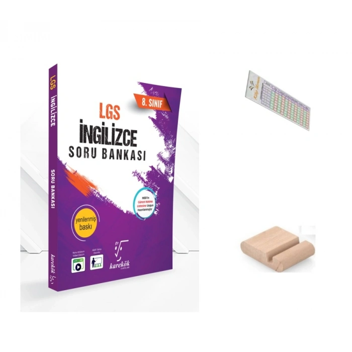 8.Sınıf İngilizce Soru Bankası LGS 2027 +Telefon Tutucu+Çözüm Ayracı