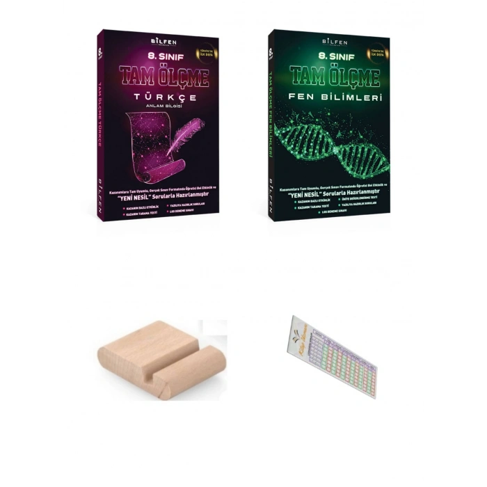 8.Sınıf TAM ÖLÇME Fen Bilgisi Türkçe Soru Bankası LGS 2027 +Telefon Tutucu +Çözüm Ayracı