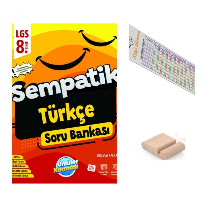 8.Sınıf Sempatik Türkçe Soru Bankası LGS 2027+Telefon Tutucu+Çözüm Ayracı