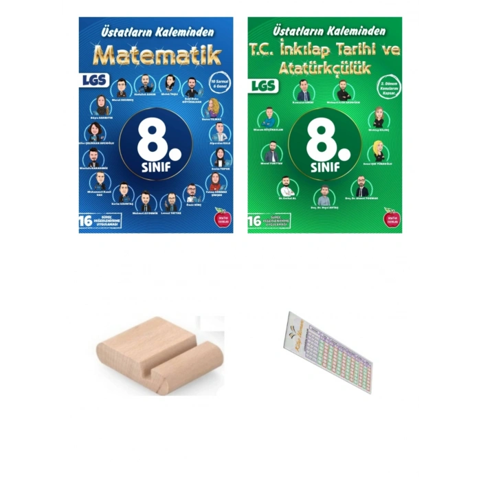8.Sınıf ÜSTADLARIN KALEMİNDEN İnkilap Matematik 16 Süreç Değerlendirme LGS 2027+Telefon Tutucu