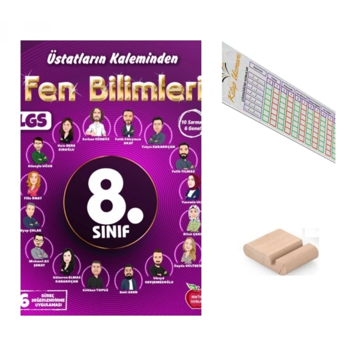 8.Sınıf ÜSTADLARIN KALEMİNDEN Fen Yıllık 16 Süreç Değerlendirme LGS 2027+Çözüm Ayracı+Telefon Tutucu