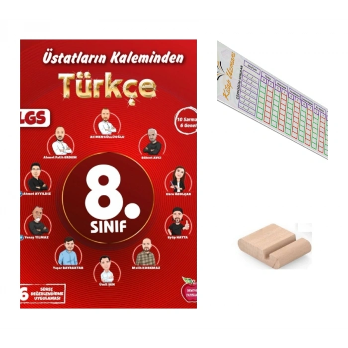 8.Sınıf ÜSTADLARIN KALEMİNDEN Türkçe Yıllık 16 Süreç Değerlendirme LGS 2027+Çözüm Ayr+Telefon Tutucu