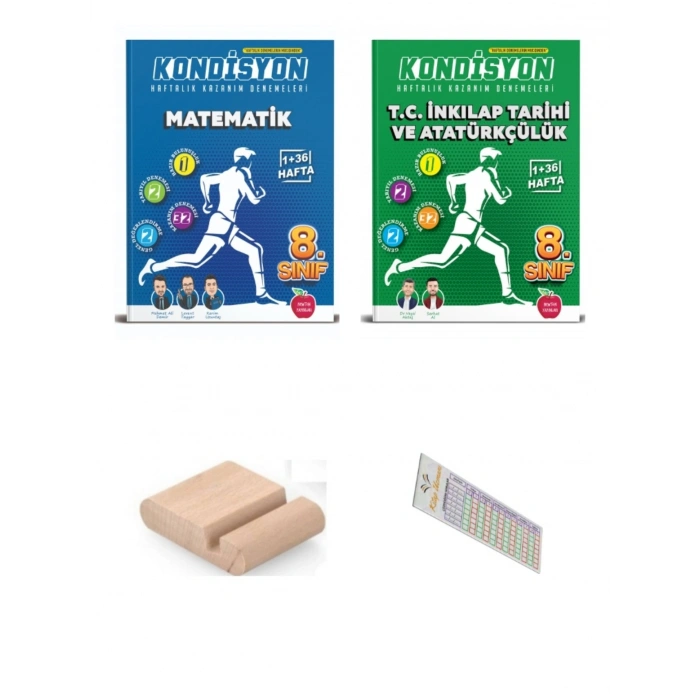8.Sınıf KONDİSYON İnkilap Matematik Kazanım Deneme LGS 2027 +Çözüm Ayracı+Telefon Tutucu