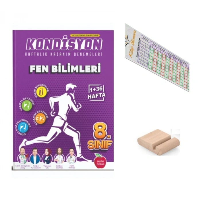 8.Sınıf KONDİSYON Fen Bilimleri Haftalık Kazanım Deneme LGS 2027 +Çözüm Ayracı+Telefon Tutucu