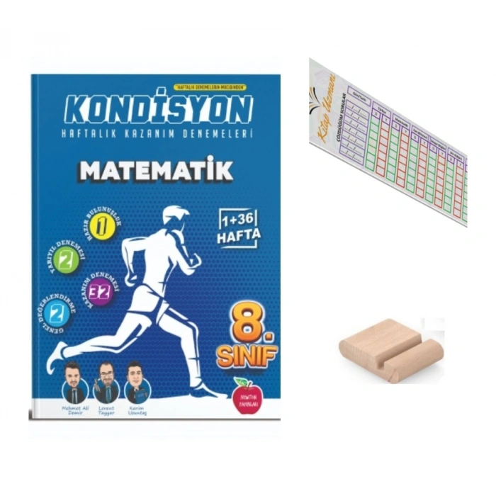 8.Sınıf KONDİSYON Matematik Haftalık Kazanım Deneme LGS 2027 +Çözüm Ayracı+Telefon Tutucu