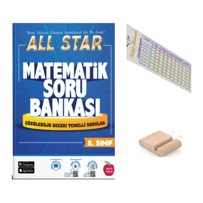 8.Sınıf ALL STAR Matematik Soru Bankası LGS 2027 +Çözüm Ayracı+Telefon Tutucu