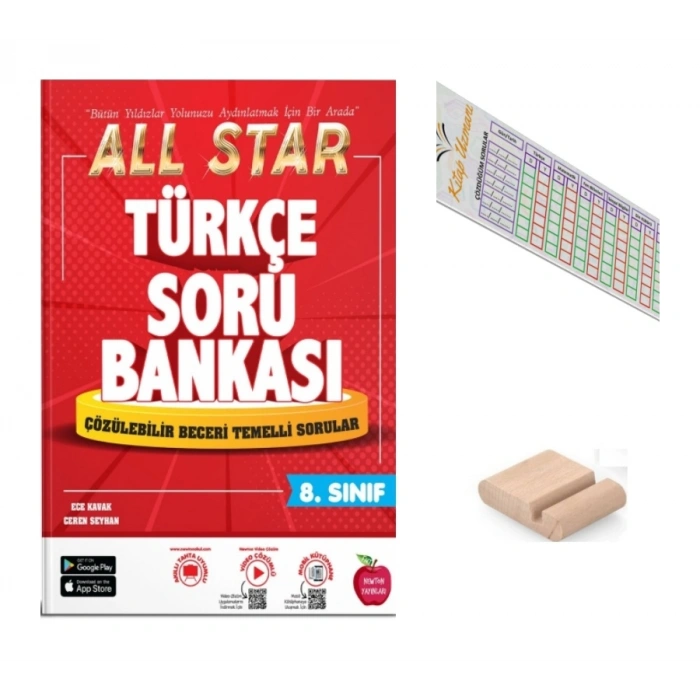 8.Sınıf ALL STAR Türkçe Soru Bankası LGS 2027 +Çözüm Ayracı+Telefon Tutucu