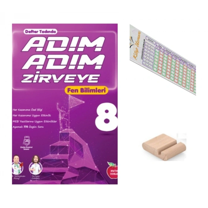 8.Sınıf ADIM ADIM ZİRVEYE Fen Bilimleri LGS 2027 +Çözüm Ayracı+Telefon Tutucu