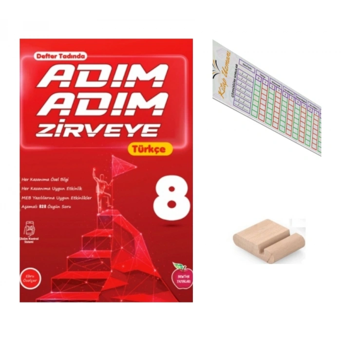 8.Sınıf ADIM ADIM ZİRVEYE Türkçe LGS 2027 +Çözüm Ayracı+Telefon Tutucu