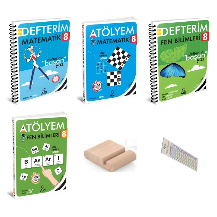 8.Sınıf Fen Matematik Atölyem ve Defterim LGS 2027 +Telefon Tutucu+Çözüm Ayracı