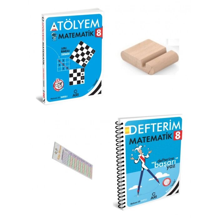 8.Sınıf Matematik Defterim Matematik Atölyem LGS 2027 +Telefon Tutucu+Çözüm Ayracı