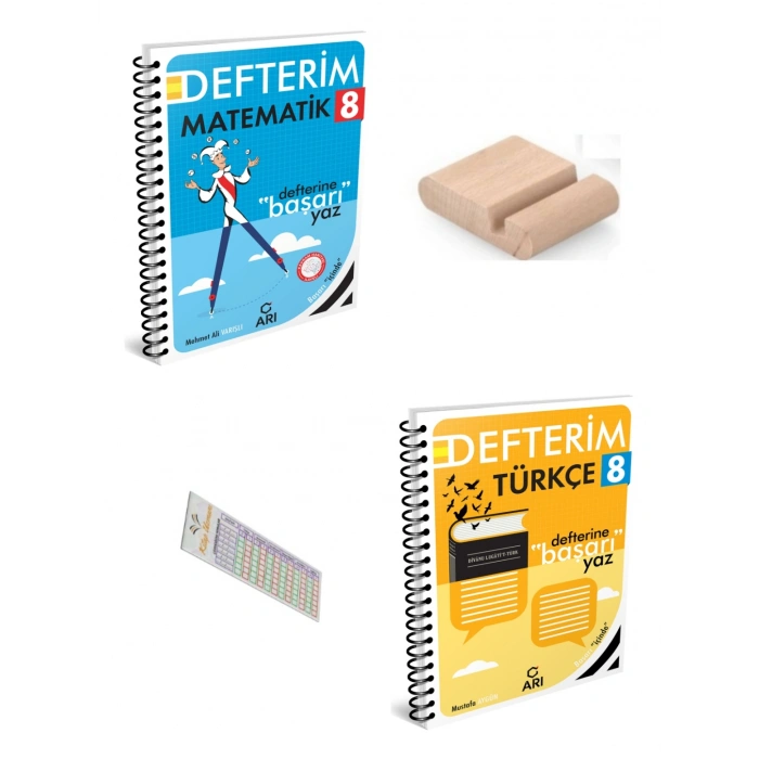 8.Sınıf Matematik Türkçe Defterim LGS 2027 +Telefon Tutucu+Çözüm Ayracı