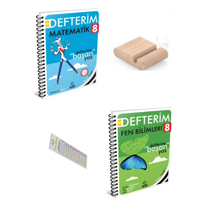 8.Sınıf Fen Bilgis Matematik Defterim LGS 2027 +Telefon Tutucu+Çözüm Ayracı