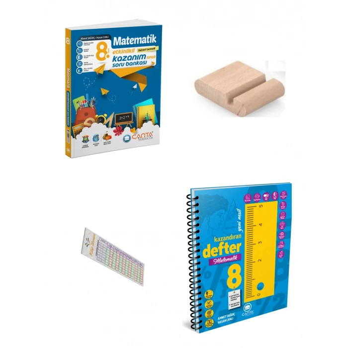 8.Sınıf Matematik Etkinlikli Soru Bankası Matematik Kazandıran Defter LGS 2027+Telefon Tutucu