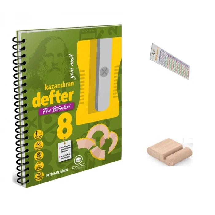 8. Sınıf Fen Bilimleri Kazandıran Defter LGS 2027+Telefon Tutucu+Çözüm Ayracı
