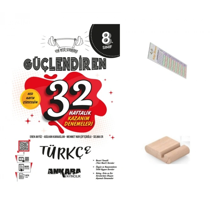 8.Sınıf Türkçe 32 HAFTA Kazanım Denemesi LGS 2027+Çözüm Ayracı+Telefon Tutucu