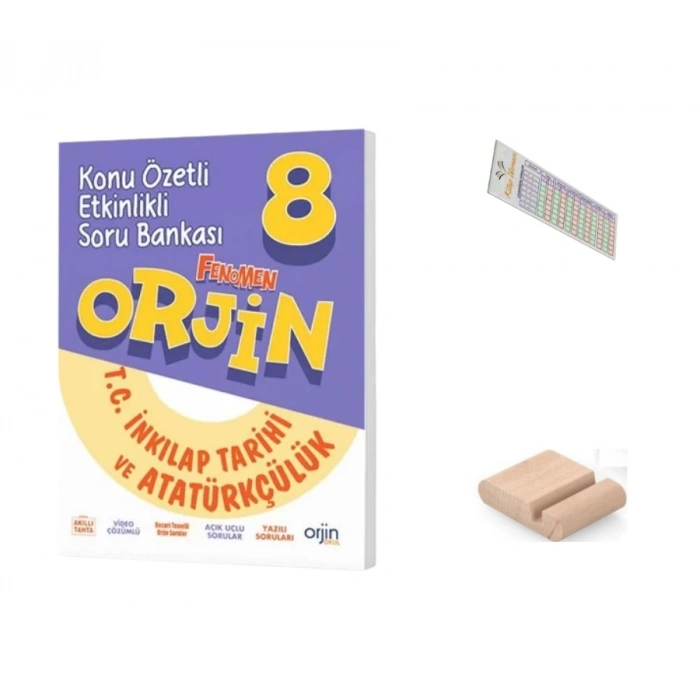 8.SINIF ORJİN İnkilap Konu Özetli Soru Bankası LGS 2027+Çözüm Ayracı+Telefon Ayracı
