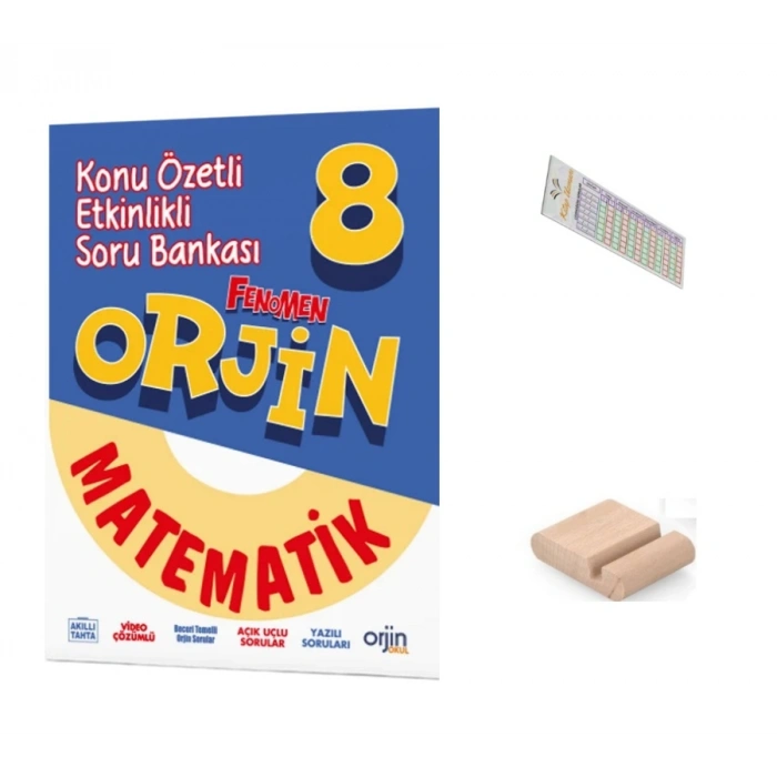 8.SINIF ORJİN Matematik Konu Özetli Soru Bankası LGS 2027+Çözüm Ayracı+Telefon Ayracı