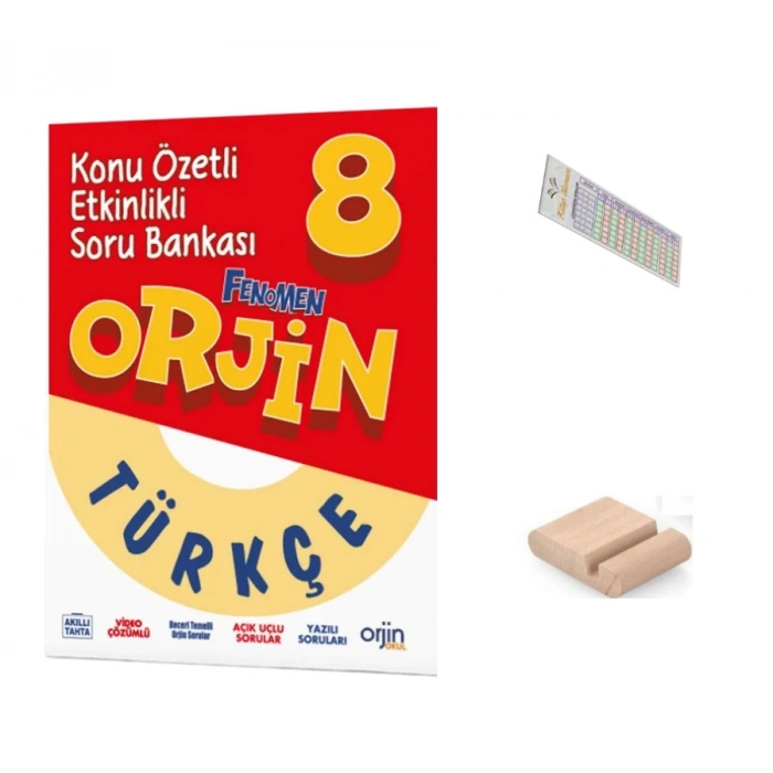 8.SINIF ORJİN Türkçe Konu Özetli Soru Bankası LGS 2027+Çözüm Ayracı+Telefon Ayracı