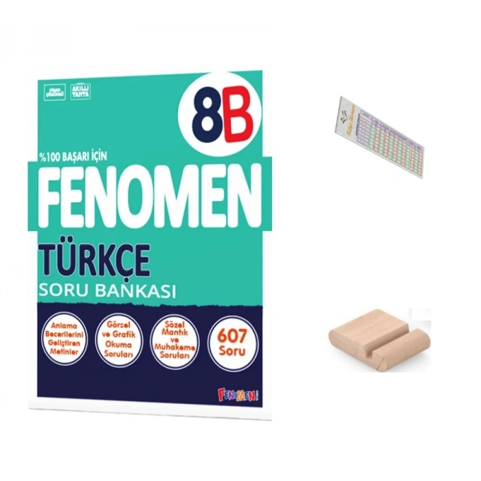 8.Sınıf 8B Türkçe Soru Bankası LGS 2027+Çözüm Ayracı+Telefon Tutucu