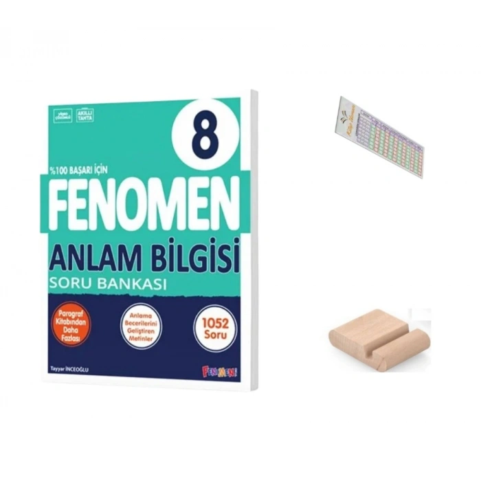 8.Sınıf 8 Anlam Bilgisi Soru Bankası LGS 2027+Çözüm Ayracı+Telefon Tutucu