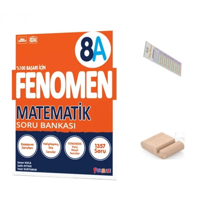 8.Sınıf 8A Matematik Soru Bankası LGS 2027+Çözüm Ayracı+Telefon Tutucu