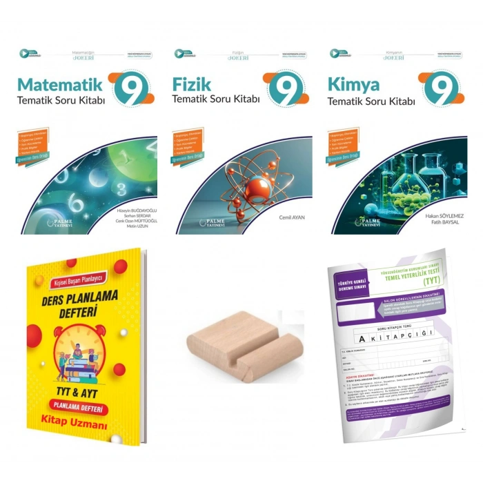 9.Sınıf Kimya Fizik Matematik Tematik Soru -Maarif Model 2027+TYT Deneme+Tlf Tutucu+Plan Defter