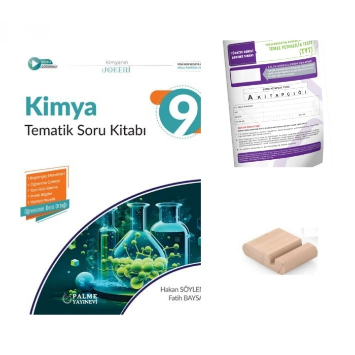 9.Sınıf Kimya Tematik Soru Bankası -Maarif Model 2027+TYT Deneme+Telefon Tutucu