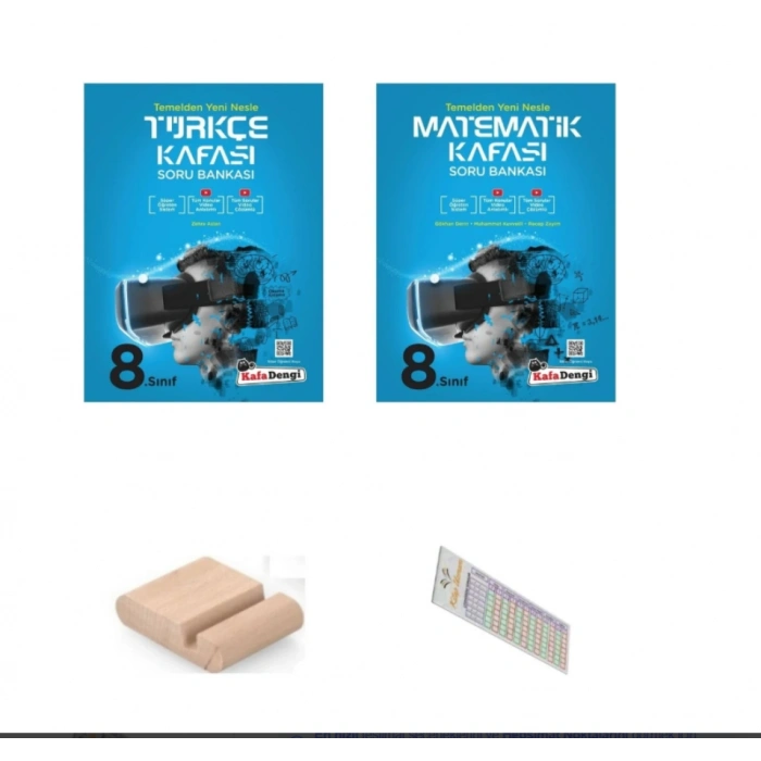 KafaDengi 8.Sınıf Türkçe Kafası Matematik Kafası Soru Bankası LGS 2026+Telefon Tutucu